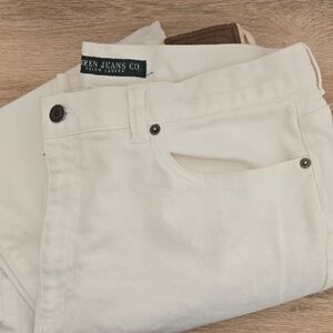 Lauren Ralph Lauren White Jeans Sz 16